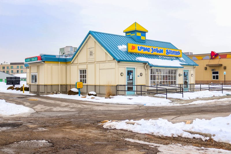 Church's Chicken restaurant interior with warm inviting atmosphere